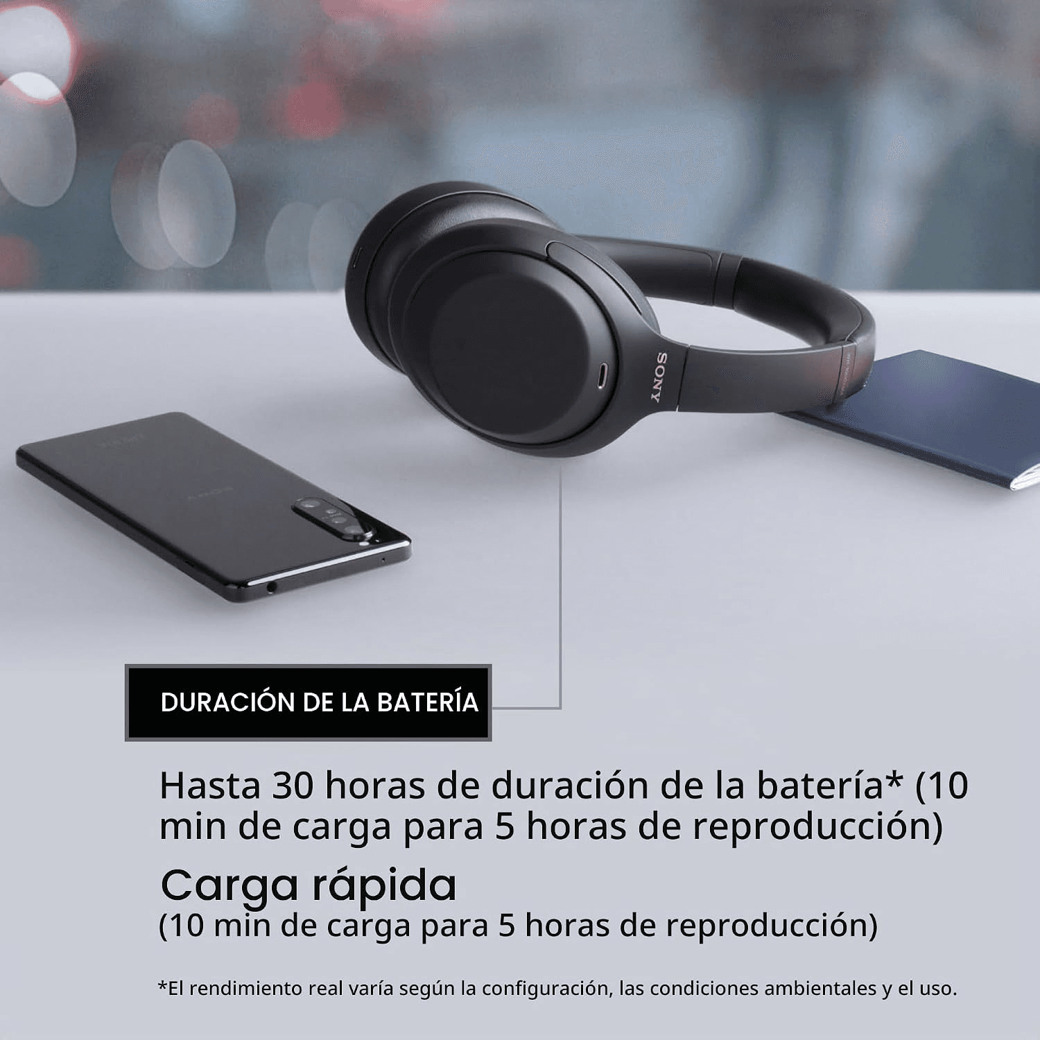 Foto 5 de Sony WH-1000XM4 Wireless Noise Cancelling Headphones, Silver