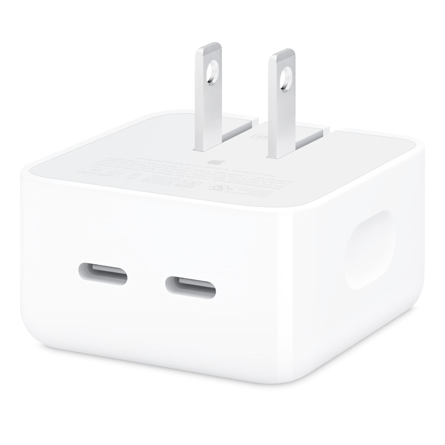 Adaptador de corriente doble USB-C de 35 W de Apple