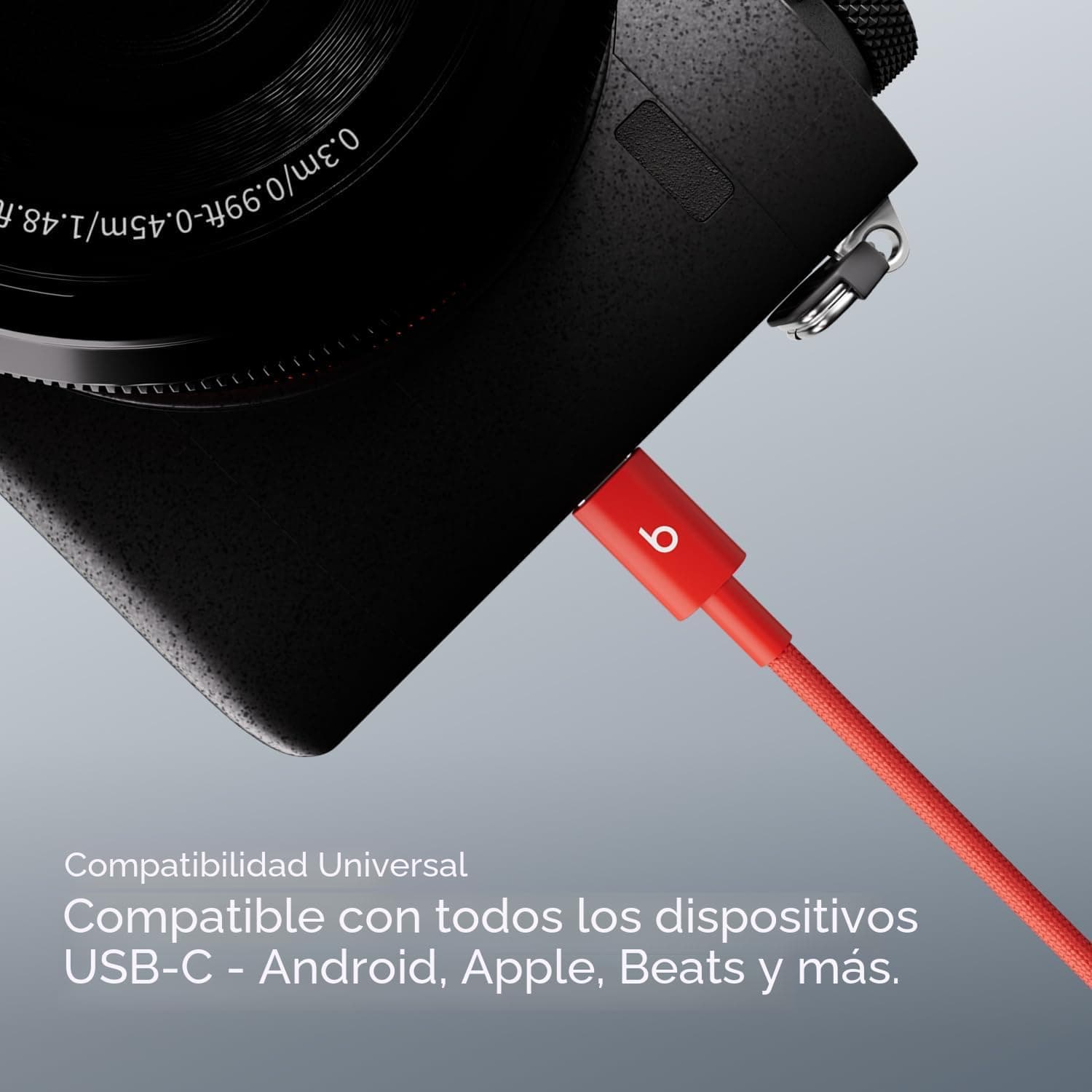 Beats cable USB-A a USB-C 1,5 m rojo