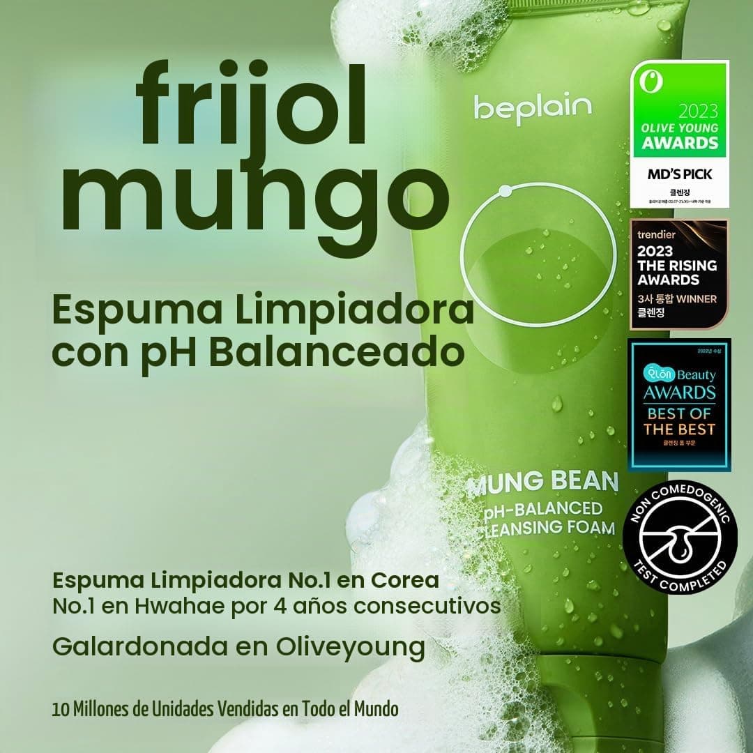 beplain Mung Bean espuma limpiadora 80 ml