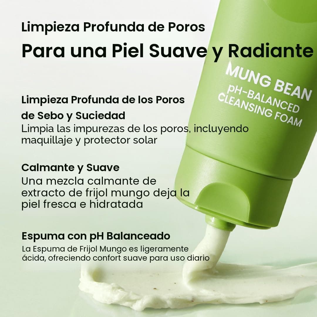beplain Mung Bean espuma limpiadora 80 ml
