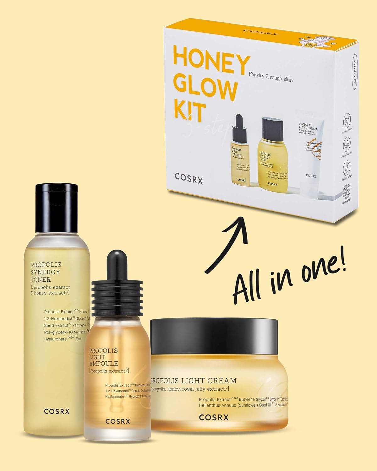 COSRX Honey Glow kit de viaje