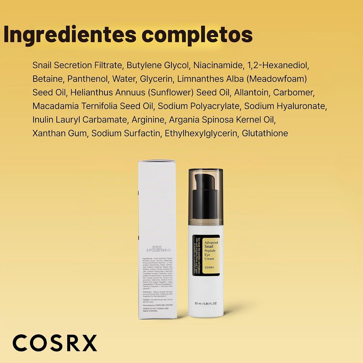 COSRX Snail Mucin Peptide Eye Cream 25 ml