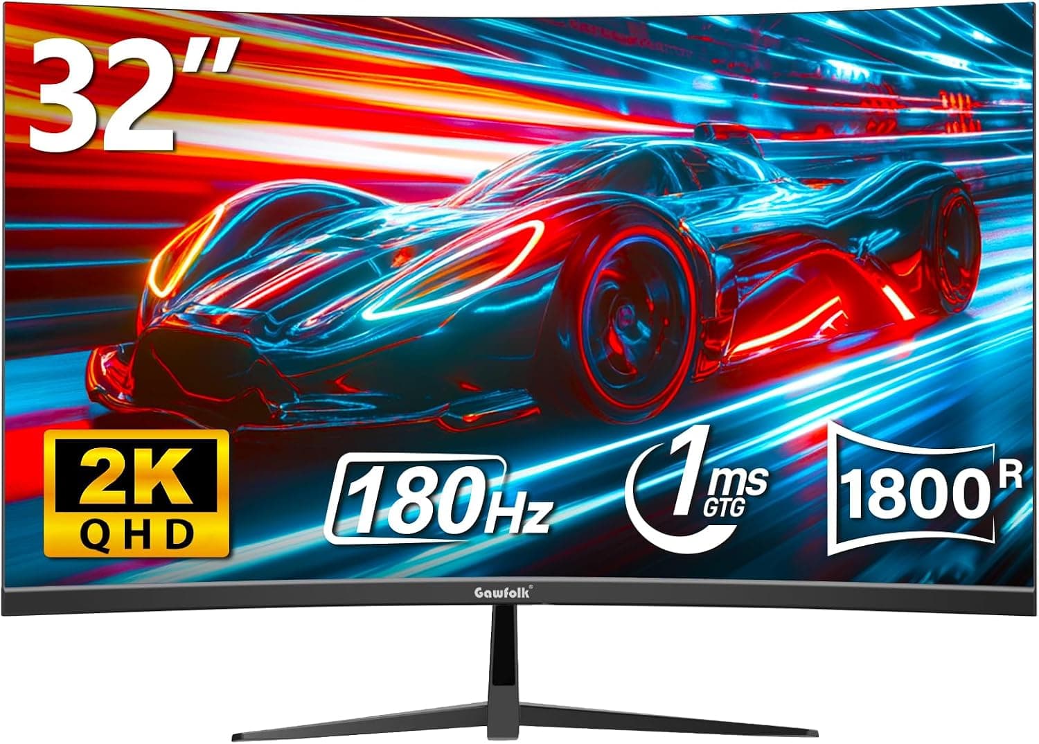 Gawfolk monitor curvo 32" QHD