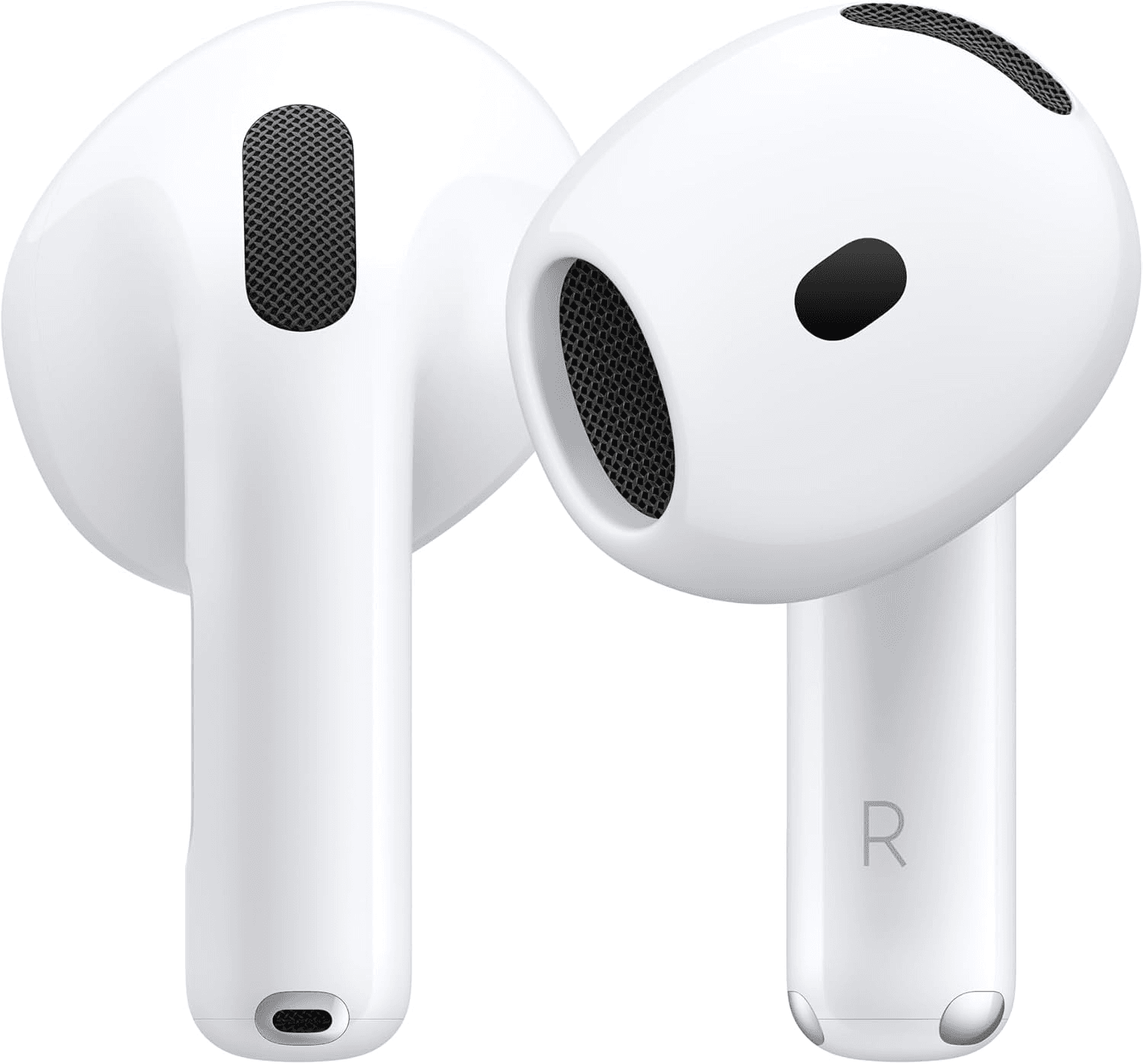 Auriculares Apple AirPods 4 inalámbricos, auriculares Bluetooth, con cancelación activa de ruido, audio adaptativo, modo de transparencia, audio espacial personalizado, estuche de carga USB-C, carga