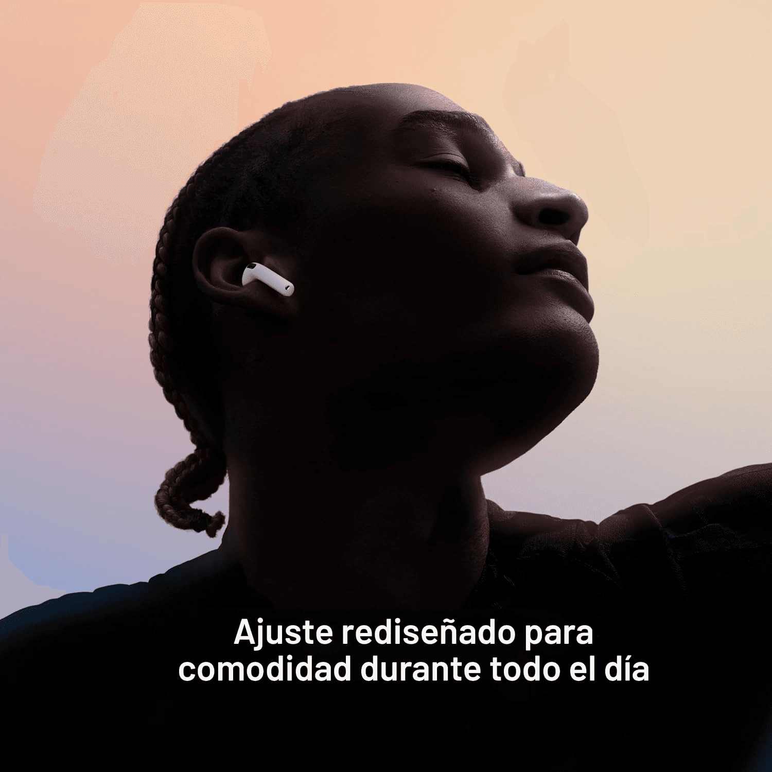 Foto 4 de Auriculares Apple AirPods 4 inalámbricos, auriculares Bluetooth, con cancelación activa de ruido, audio adaptativo, modo de transparencia, audio espacial personalizado, estuche de carga USB-C, carga