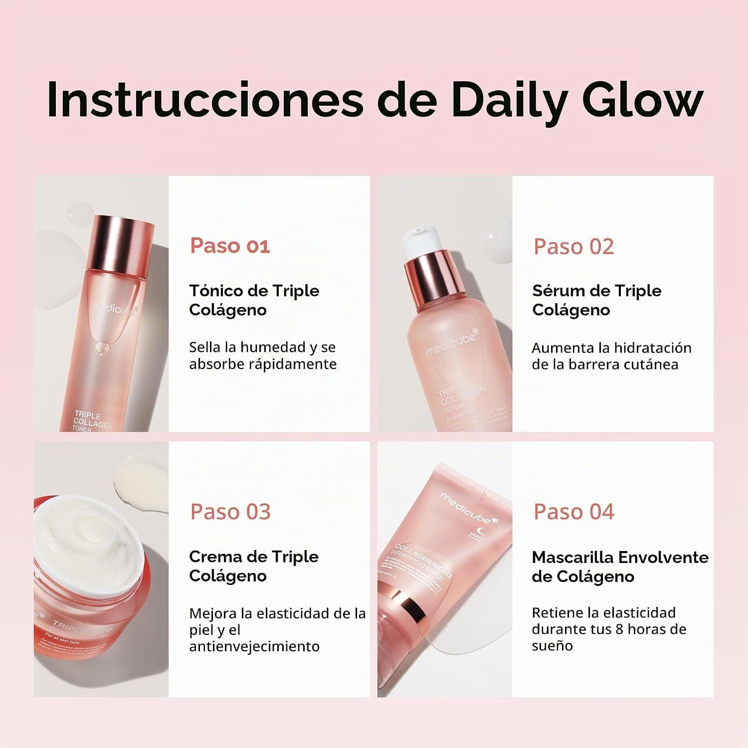 medicube Collagen kit de prueba 4 pasos