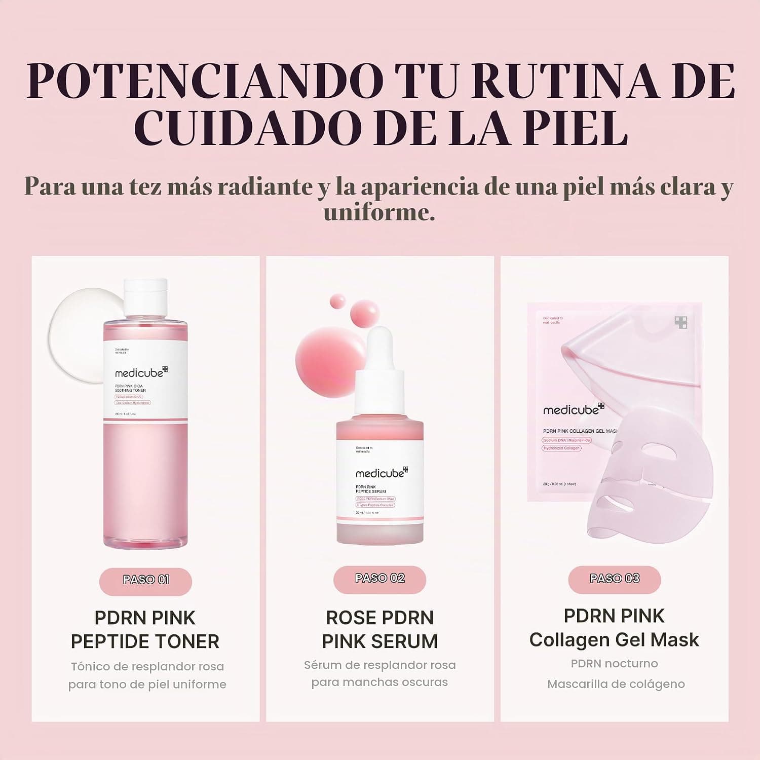 medicube PDRN Pink CICA Toner 250 ml