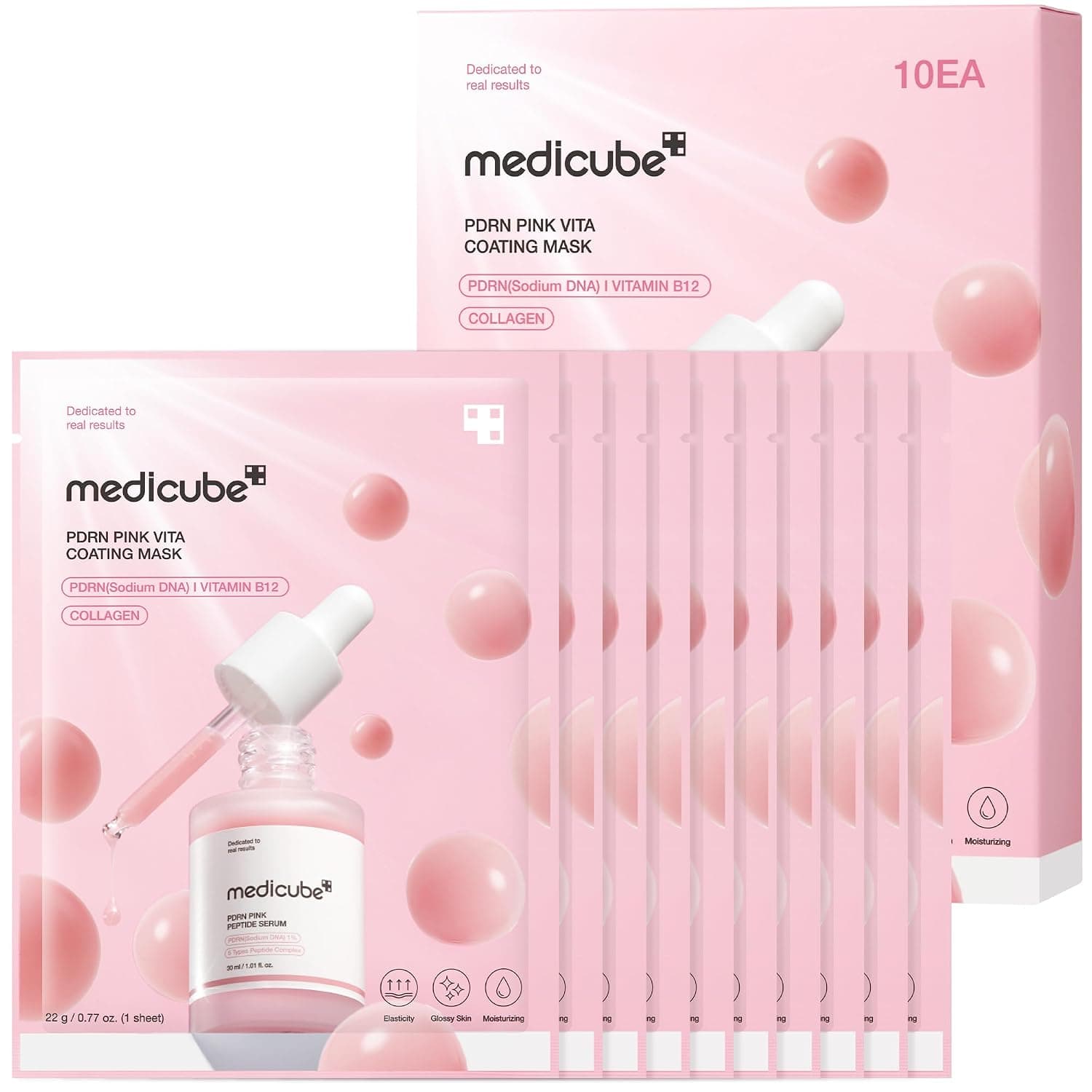 medicube PDRN Pink Vita Coating Sheet Mask 10 und