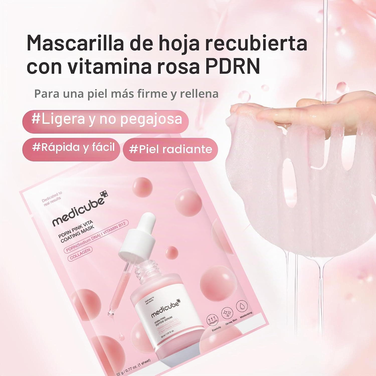 medicube PDRN Pink Vita Coating Sheet Mask 10 und