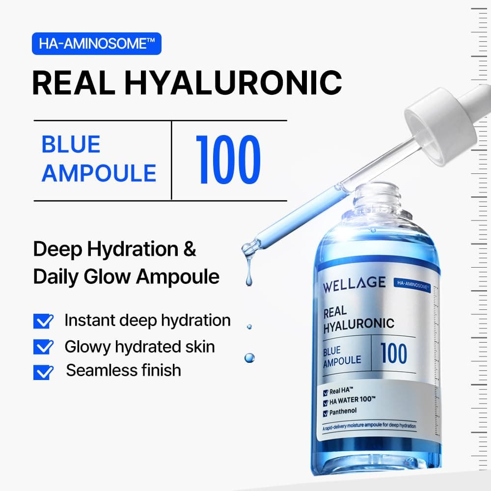 WELLAGE Real Hyaluronic Blue Ampoule 75 ml