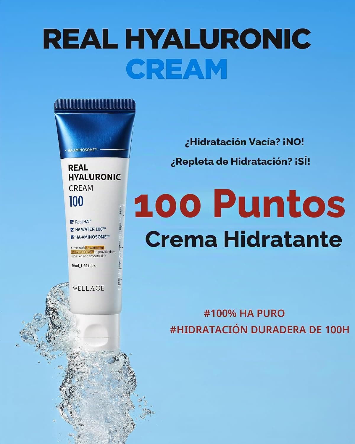 WELLAGE Real Hyaluronic Cream 100 (80 ml)